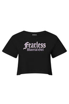 MATERIAL GIRL Fearless CROP TOP Black