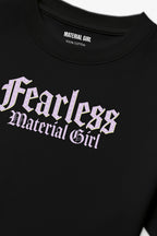MATERIAL GIRL Fearless OVERSIZE TEE Black