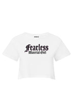 MATERIAL GIRL Fearless CROP TOP White