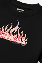 MATERIAL GIRL Boy Bye OVERSIZE TEE Black