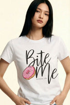 MATERIAL GIRL Bite Me OVERSIZE TEE White