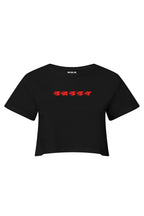 MATERIAL GIRL Sassy CROP TOP Black