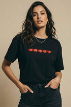MATERIAL GIRL Sassy OVERSIZE TEE Black