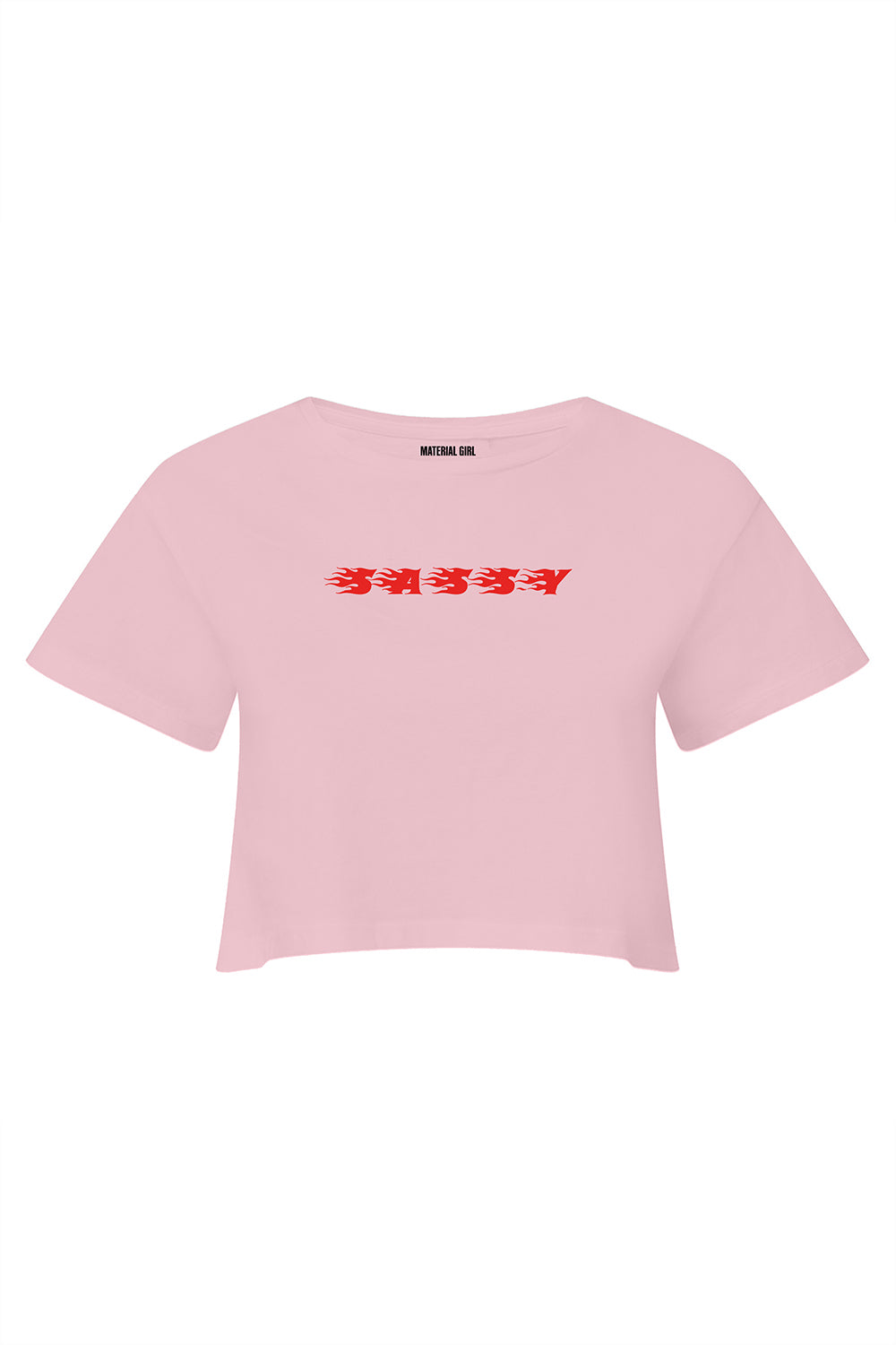 MATERIAL GIRL Sassy CROP TOP Light Pink