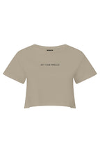 MATERIAL GIRL Not your princess CROP TOP Stone