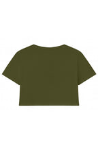 MATERIAL GIRL Flames CROP TOP Olive