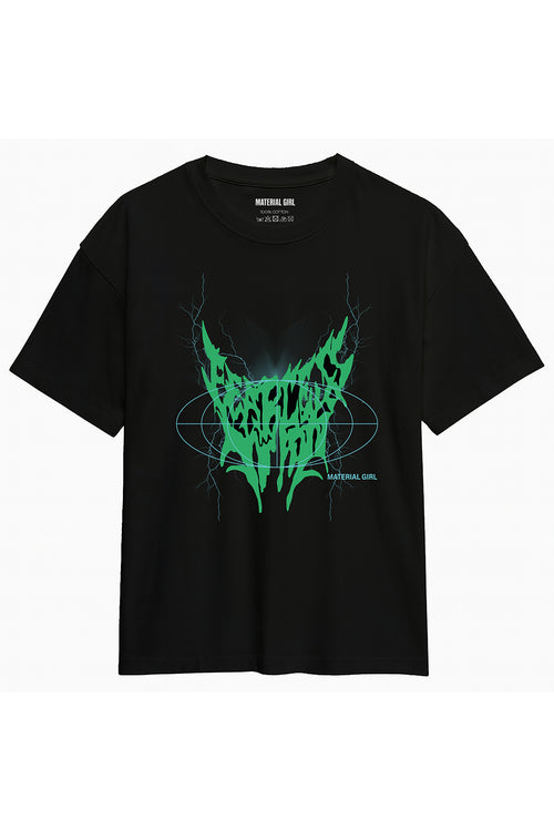 MATERIAL GIRL Billie OVERSIZE TEE Black