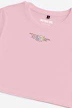 MATERIAL GIRL Lit CROP TOP Light Pink