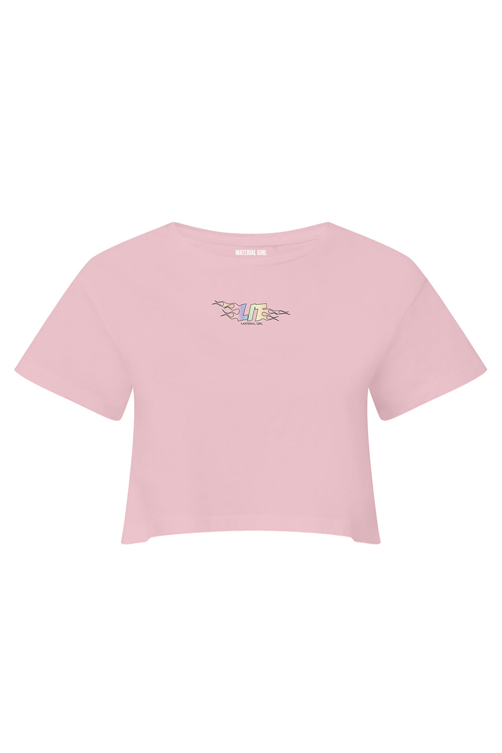 MATERIAL GIRL Lit CROP TOP Light Pink