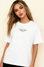 MATERIAL GIRL Lit OVERSIZE TEE White